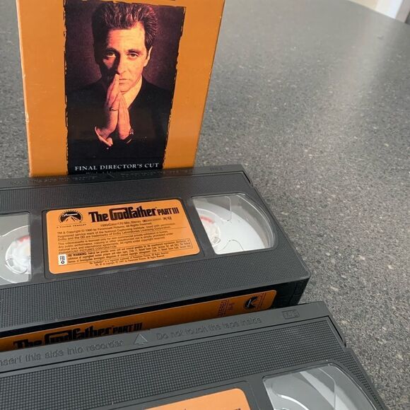 The Godfather Part III Final Director's Cut VHS 1990 Gold VCR Tapes Movie - Picture 1 of 7